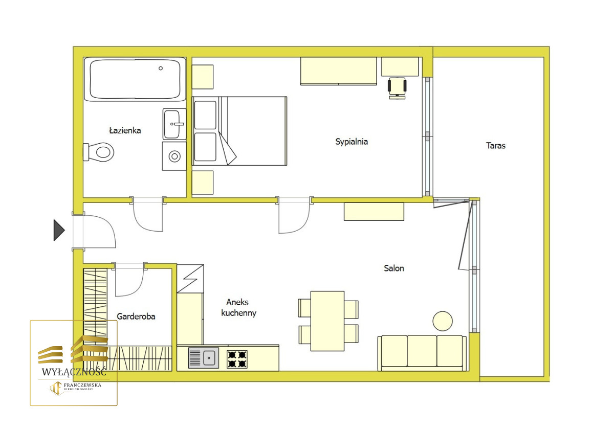 Apartament 2 pokojowy Centrum