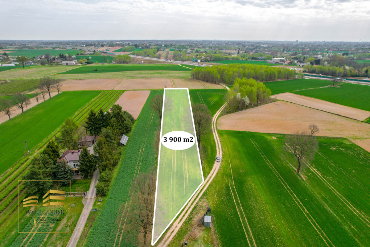 Działka rolna o pow. 3900m2 w Płouszowicach