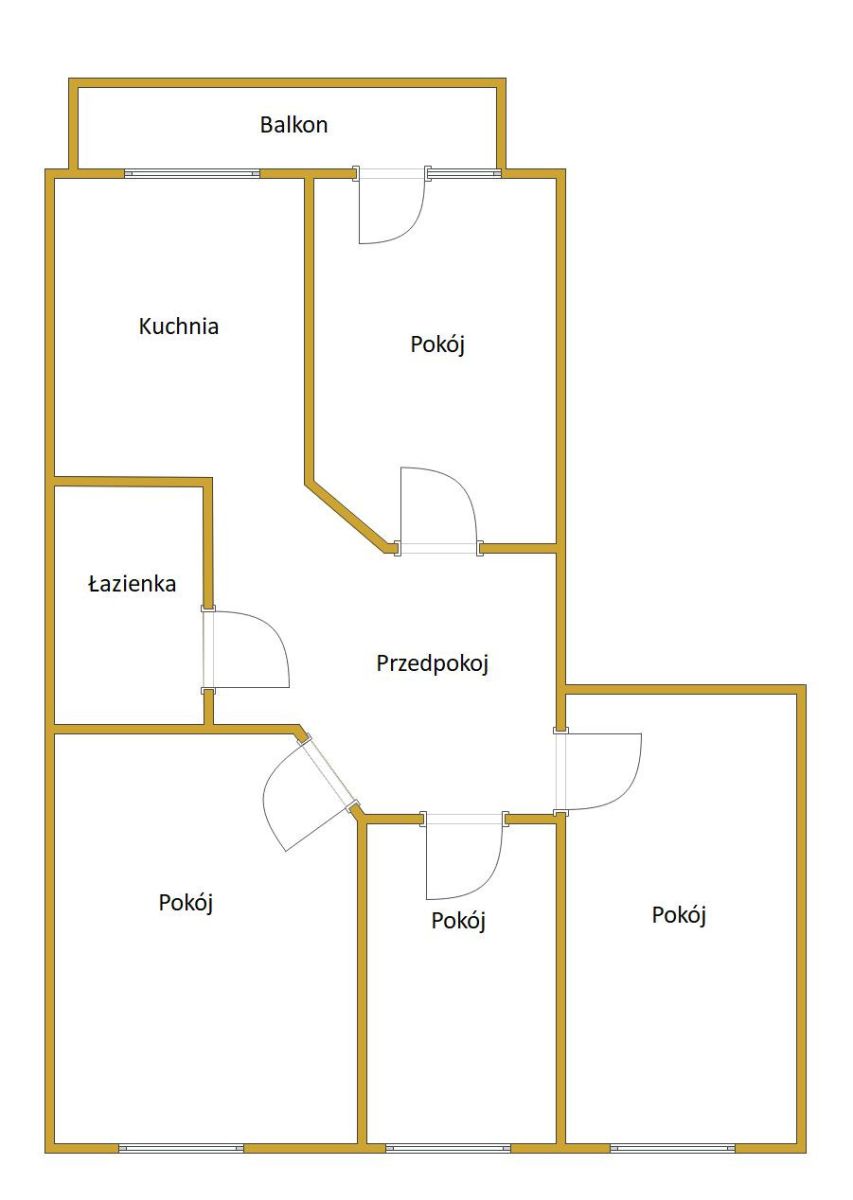 4 pokojowe mieszkanie ul.Narutowicza