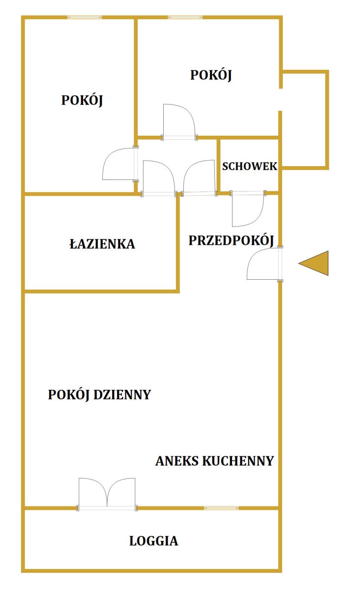 Mieszkanie 3 pokoje do wejścia Granata- Wrotków