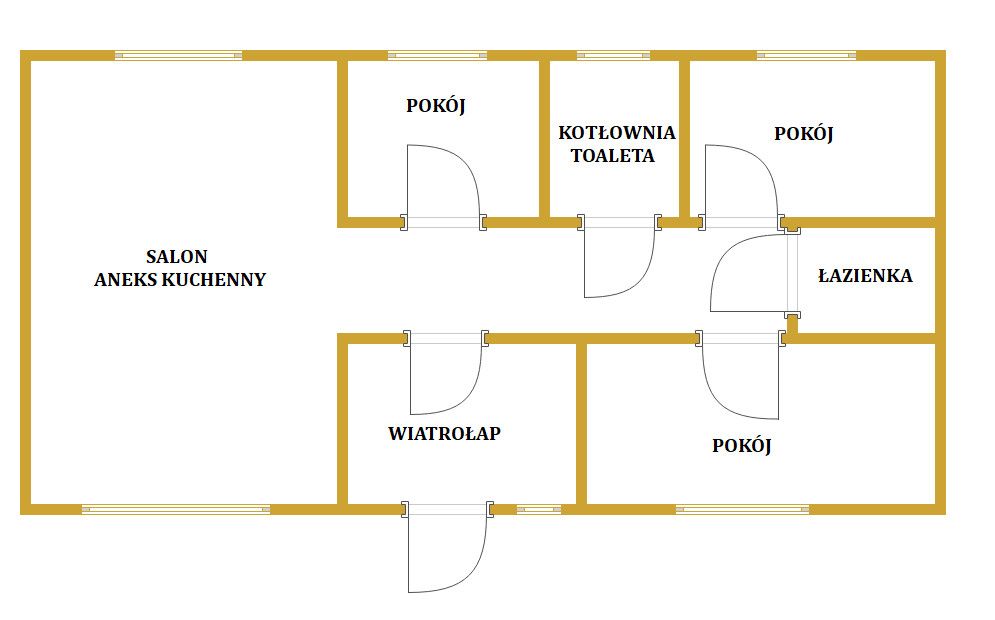 Wolnostąjcy, parterowy dom w Mariance k Niedrzwicy