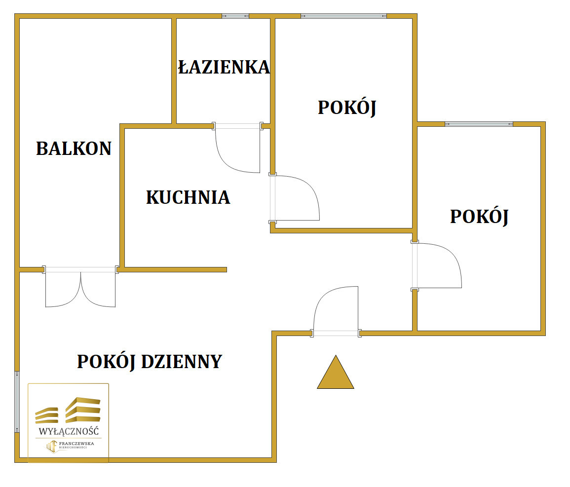 3 pokoje mieszkanie ul. Kryształowa o pow. 72m2