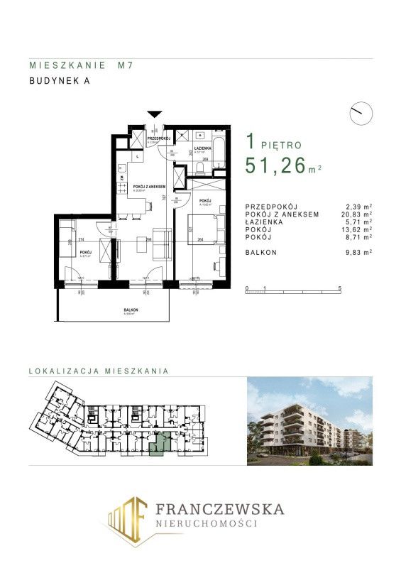 Mieszkanie 51,26 m2 | rynek pierwotny