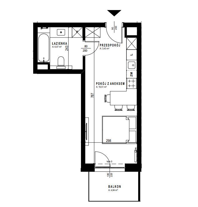 Mieszkanie 29,01 m2 | ul. Roztocze, Węglin