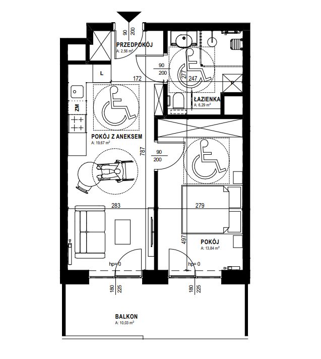 Mieszkanie 42,36 m2 | ul. Roztocze, Węglin