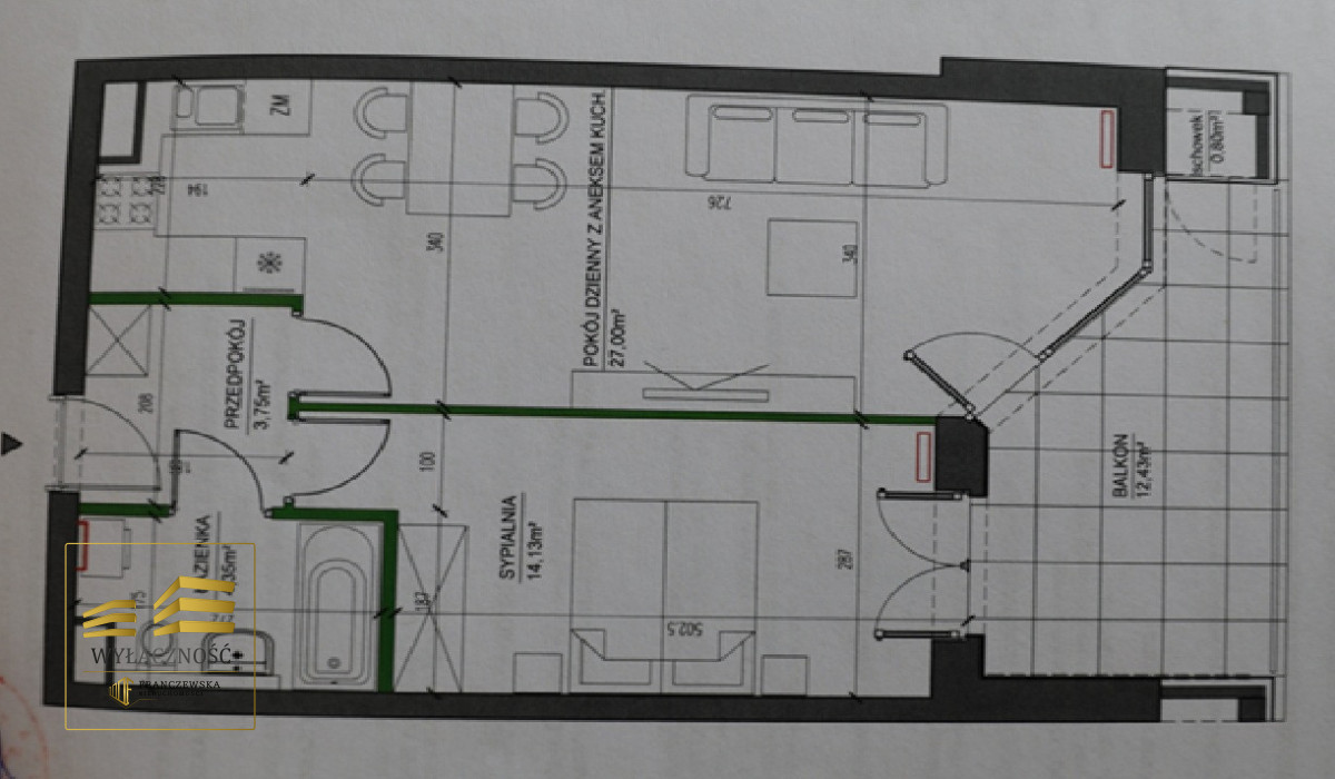 Apartament z tarasem Nałęczowska.