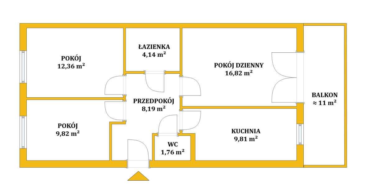 Mieszkanie | 62,9 m² | Daliowa | Ponikowda