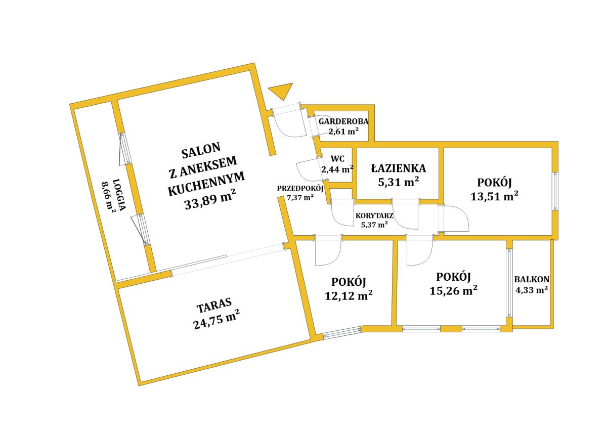 Apartament 97,88 m2 | Taras 24,75 m2 | Lublin