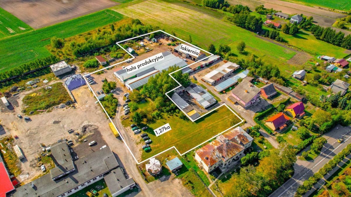 Hala produkcyjna na działce 1,27ha - Wierzbica